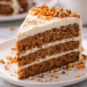 moist carrot cake with cream cheese frosting dessert