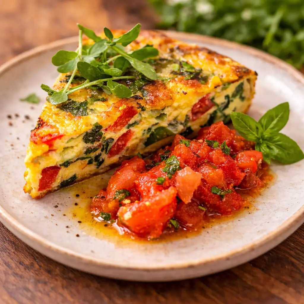 vegetable frittata catering platter