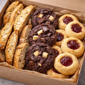 Gourmet cookie box catering dessert platter
