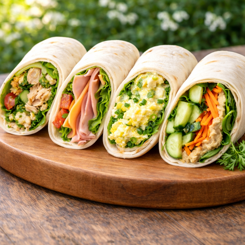 assorted wrap platter catering wraps